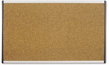 Quartet® ARC™ Frame Cubicle Board,  18 x 30, Tan, Aluminum Frame