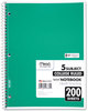 A Picture of product MEA-06780 Mead® Spiral® Notebook,  Perforated, College Rule, 8 1/2 x 11, White, 200 Sheets
