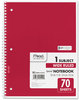 A Picture of product MEA-06780 Mead® Spiral® Notebook,  Perforated, College Rule, 8 1/2 x 11, White, 200 Sheets