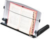 A Picture of product MMM-DH640 3M In-Line Document Holder,  Plastic, 300 Sheet Capacity, Black/Clear