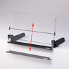 A Picture of product MMM-DH640 3M In-Line Document Holder,  Plastic, 300 Sheet Capacity, Black/Clear