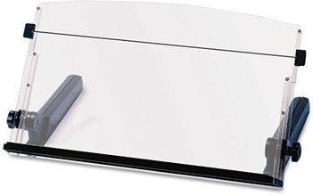 3M In-Line Document Holder, Plastic, 300 Sheet Capacity, Black/Clear