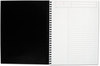 A Picture of product MEA-06122 Cambridge® Wirebound Guided Business Notebook,  7 1/2 x 9 1/2, Black, 80 Sheets