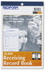 A Picture of product RED-2L260 Rediform® Receiving Record Book,  5 1/2 x 7 7/8, Three-Part Carbonless, 50 Sets/Book