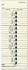 A Picture of product TOP-1261 TOPS™ Time Clock Cards,  Weekly, 3 3/8 x 8 1/4, 500/Box