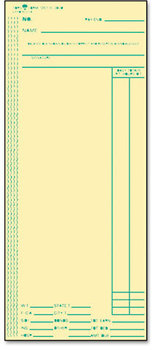 TOPS™ Time Clock Cards,  Weekly, 3 3/8 x 8 1/4, 500/Box
