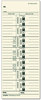 A Picture of product TOP-12593 TOPS™ Time Clock Cards,  Weekly, 3 1/2 x 9, 100/Pack