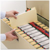 A Picture of product SMD-10300 Smead™ Manila File Folders Straight Tabs, Letter Size, 0.75" Expansion, 100/Box