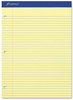 A Picture of product TOP-20223 Ampad® Double Sheet Pads,  College/Medium, 8 1/2 x 11 3/4, Canary, 100 Sheets