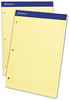 A Picture of product TOP-20223 Ampad® Double Sheet Pads,  College/Medium, 8 1/2 x 11 3/4, Canary, 100 Sheets