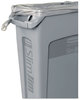 A Picture of product RCP-354060GY Rubbermaid® Commercial Slim Jim® with Venting Channels,  Rectangular, Plastic, 23gal, Gray