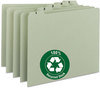 A Picture of product SMD-50369 Smead™ 100% Recycled Daily Top Tab File Guide Set 1/5-Cut 1 to 31, 8.5 x 11, Green, 31/Set