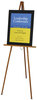 A Picture of product QRT-41E Quartet® Tripod Wood Floor Easel,  64" High, Natural Oak