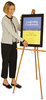 A Picture of product QRT-41E Quartet® Tripod Wood Floor Easel,  64" High, Natural Oak