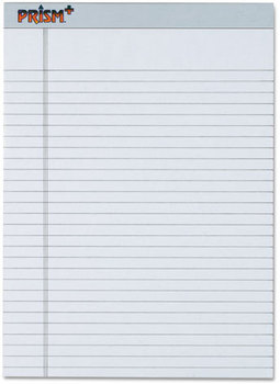 TOPS™ Prism™ + Colored Writing Pads,  8 1/2 x 11 3/4, Gray, 50 Sheets, Dozen