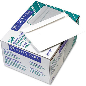 Quality Park™ Open-Side Booklet Envelope,  Contemporary, 9 x 6, White, 500/Box