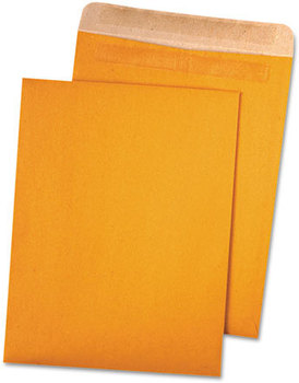 Quality Park™ 100% Recycled Brown Kraft Redi-Seal™ Envelope,  9 x 12, Brown Kraft, 100/Box