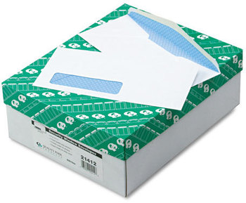 Quality Park™ Window Envelope,  Address Window, Traditional, #10, White, 500/Box