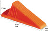 A Picture of product MAS-00965 Master Caster® Giant Foot® Doorstop,  No-Slip Rubber Wedge, 3-1/2w x 6-3/4d x 2h, Safety Orange