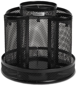 Rolodex® Mesh Spinning Sorter,  Black