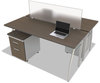 A Picture of product LIT-TR721 Linea Italia® Trento Line Polycarbonate Dividing Panel,  Polycarbonate, 47-1/8 x 1 3/4 x 15-1/2, Translucent