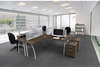 A Picture of product LIT-TR721 Linea Italia® Trento Line Polycarbonate Dividing Panel,  Polycarbonate, 47-1/8 x 1 3/4 x 15-1/2, Translucent