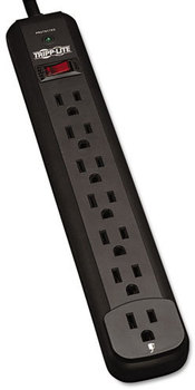Tripp Lite Protect It!™ Seven-Outlet Surge Suppressor,  7 Outlets, 12 ft Cord, 1080 Joules, Black