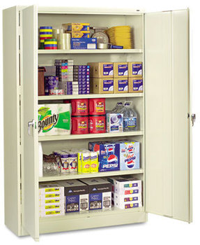 Tennsco Assembled Jumbo Steel Storage Cabinet,  48w x 18d x 78h, Putty