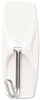 A Picture of product MMM-17065VPES Command™ General Purpose Hooks Wire Medium, Metal, White, 2 lb Capacity, 7 and 8 Strips/Pack