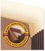 A Picture of product SMD-73390 Smead™ Redrope TUFF® Pocket Drop-Front File Pockets with Fully Lined Gussets 5.25" Expansion, Letter Size, 10/Box