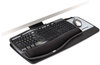 A Picture of product MMM-AKT90LE 3M Easy Adjust Keyboard Tray with Standard Platform,  Standard Platform, 23" Track, Black