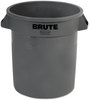 A Picture of product RCP-2610GRA Rubbermaid® Commercial Round Brute® Container. 10 gal. Gray.
