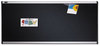 A Picture of product QRT-B344A Quartet® Prestige® Black Embossed Foam Bulletin Board,  Hi-Density Foam, 48 x 36, Black, Aluminum Frame