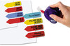 A Picture of product RTG-81014 Redi-Tag® Dispenser Arrow Flags,  "Sign Here", Yellow, 120 Flags/Dispenser