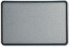 A Picture of product QRT-7693BE Quartet® Contour® Fabric Bulletin Board,  36 x 24, Light Blue, Plastic Navy Blue Frame