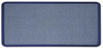 Quartet® Contour® Fabric Bulletin Board,  36 x 24, Light Blue, Plastic Navy Blue Frame