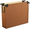 A Picture of product PFX-45422 Pendaflex® Premium Expanding Hanging File Pockets with Swing Hooks and Dividers 3 1/5-Cut Tabs, Letter Size, Brown, 5/Box