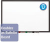 A Picture of product QRT-2544B Quartet® Classic Series Porcelain Magnetic Dry Erase Board,  48 x 36, Black Aluminum Frame