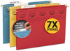 A Picture of product SMD-64040 Smead™ TUFF® Hanging Folders with Easy Slide™ Tab Letter Size, 1/3-Cut Tabs, Assorted Colors, 15/Box