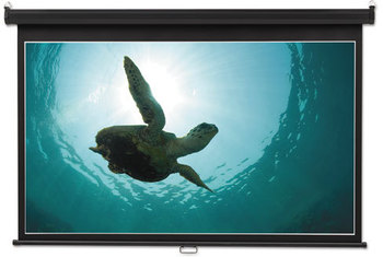 Quartet® Wide Format Wall Mount Projection Screen,  65 x 116, White