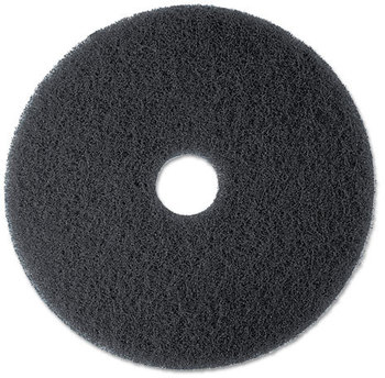 3M™ High Productivity Stripper Floor Pad 7300. 19 in. Black. 5/case.