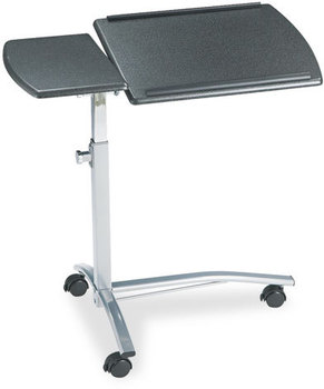 Mayline® Laptop Computer Caddy, 29-1/2w x 20d x 27 to 38h, Anthracite
