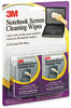 A Picture of product MMM-CL630 3M Notebook Screen Cleaning Wipes,  Cloth, 7 x 4, White, 24/Pack