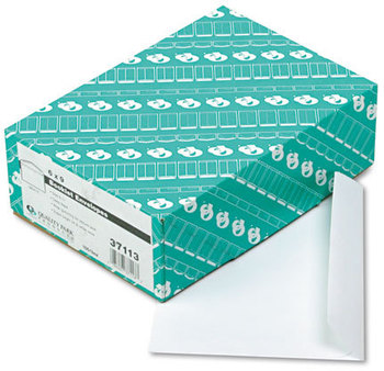 Quality Park™ Open-Side Booklet Envelope,  Contemporary, 9 x 6, White, 100/Box