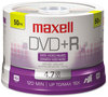 A Picture of product MAX-639013 Maxell® DVD+R High-Speed Recordable Disc,  4.7GB, 16x, Spindle, Silver, 50/Pack