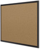 A Picture of product QRT-2301B Quartet® Cork Bulletin Board with Black Aluminum Frame,  24x18, Black Aluminum Frame
