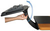 A Picture of product MMM-AKT170LE 3M Sit/Stand Easy-Adjust Standard Keyboard,  Standard Platform, 25-1/2w x 12d, Black