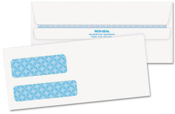 Quality Park™ Double Window Security Tinted Check Envelope,  #9, White, 500/Box