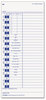 A Picture of product TOP-1255 TOPS™ Time Clock Cards,  Weekly, 3 1/2 x 10 1/2, 500/Box