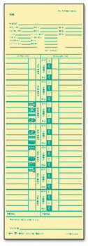 TOPS™ Time Clock Cards,  Weekly, 3 1/2 x 10 1/2, 500/Box